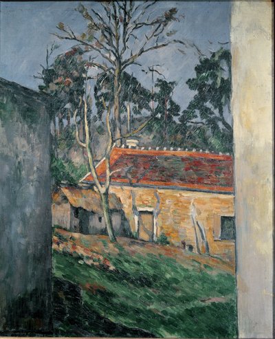 Cour de ferme à Auvers - Paul Cézanne