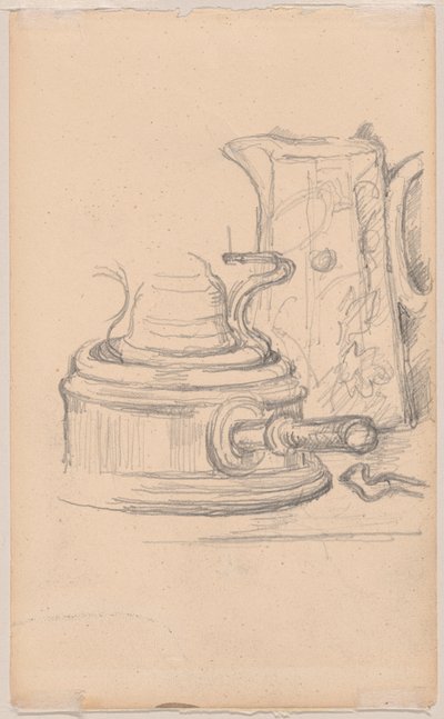 Cruche à lait et réchaud à alcool - Paul Cézanne
