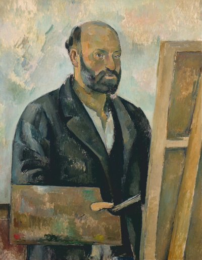 Autoportrait à la palette, vers 1890 (huile sur toile) - Paul Cézanne