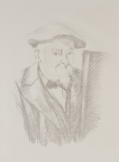 Autoportrait devant un chevalet - Paul Cézanne