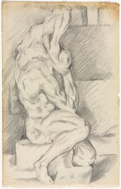 Esquisse de Sculpture Anatomique (recto) - Paul Cézanne