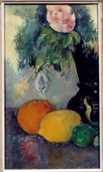 Nature morte de fleurs et fruits - Paul Cézanne