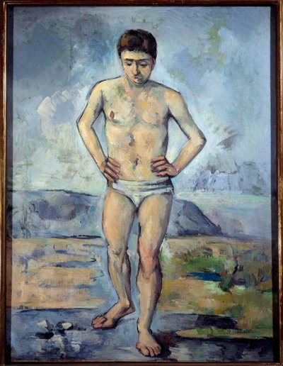 Le Baigneur. Peinture de Paul Cézanne (1839-1906) 1885 - Paul Cézanne
