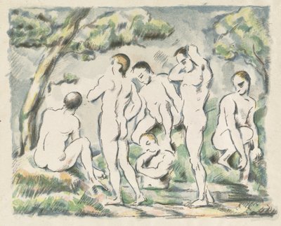Les Baigneuses (Petite planche) - Paul Cézanne
