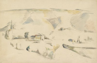 Vue à travers une vallée, fin du 19ème siècle - Paul Cézanne