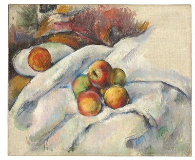 Pommes sur un tissu, vers 1885 - Paul Cézanne