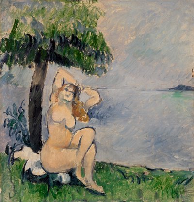 Baigneuse au bord de la mer - Paul Cézanne