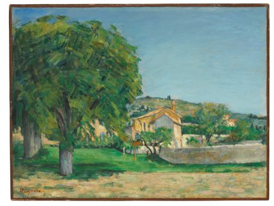 Châtaigniers et ferme au Jas de Bouffan, vers 1876 - Paul Cézanne