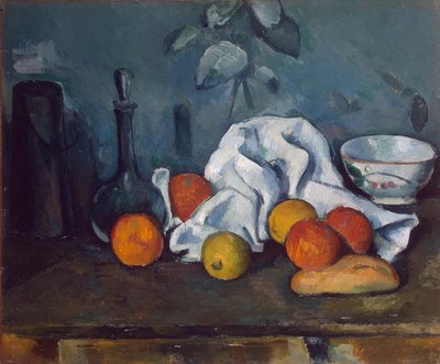 French: Boîte à lait, carafe et bol Boîte à lait, carafe et bol - Paul Cézanne