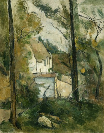 Maison dans les arbres, Auvers, 1879 - Paul Cézanne