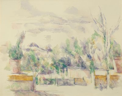 La Terrasse du Jardin des Lauves - Paul Cézanne