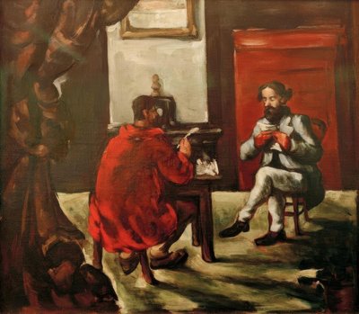 La lecture de Paul Alexis chez Zola - Paul Cézanne