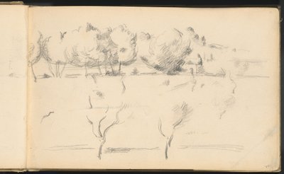 Paysage avec arbres - Paul Cézanne