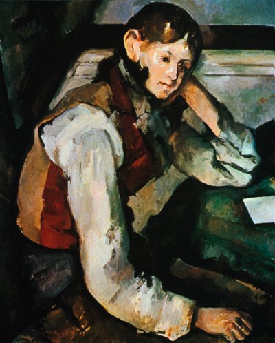 Le Garçon au gilet rouge, 1888-1890 - Paul Cézanne