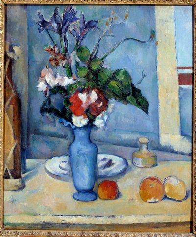 Le vase bleu. Peinture par Paul Cézanne (1839-1906) 1885. Paris, musée d