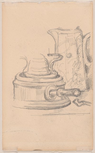 Cruche à lait et réchaud à alcool - Paul Cézanne