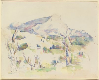 Mont Sainte-Victoire, vue de Lauves, 1902-06 - Paul Cézanne