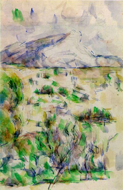 Mont Sainte-Victoire depuis les Lauves, 1902-06 - Paul Cézanne