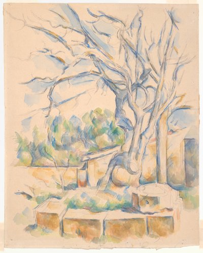 Pistachio Tree at Château Noir - Paul Cézanne
