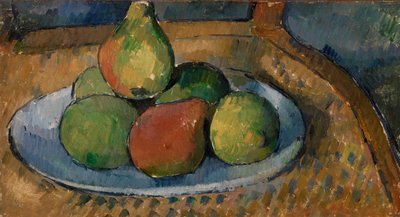 Assiette de fruits sur une chaise - Paul Cézanne