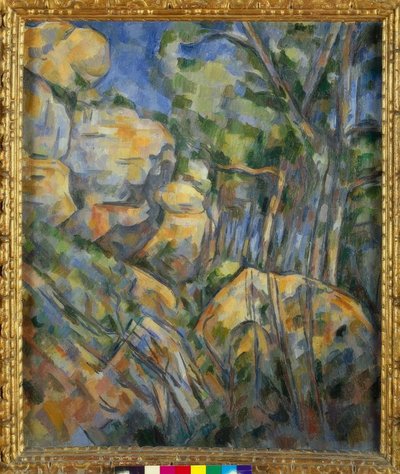 Rochers près des grottes au-dessus de Château-Noir - Paul Cézanne