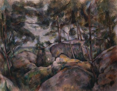 Rochers dans la Forêt, années 1890 - Paul Cézanne