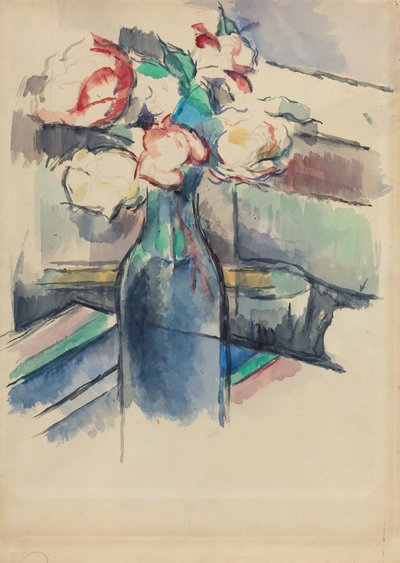 Roses dans une bouteille [recto], 1900-1904 - Paul Cézanne