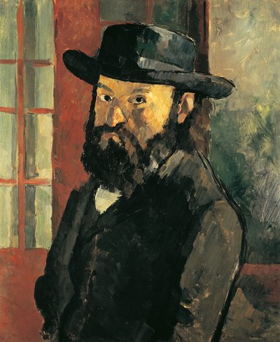 Autoportrait avec chapeau - Paul Cézanne