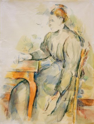 Femme assise (Mme Cézanne) - Paul Cézanne