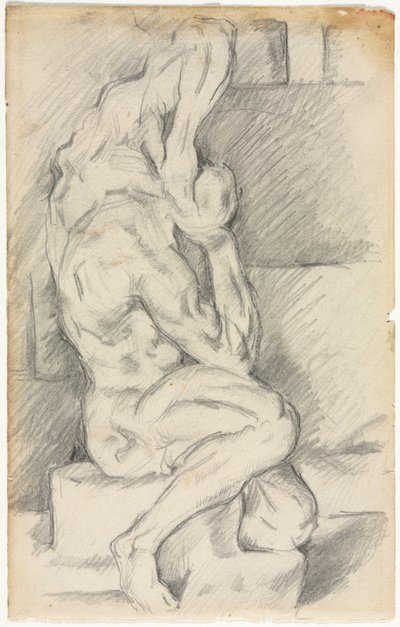 Esquisse de Sculpture Anatomique (recto) - Paul Cézanne