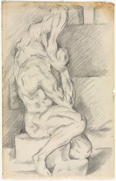 Esquisse de sculpture anatomique recto Esquisse de Madame Cézanne verso, 1881-1884 - Paul Cézanne