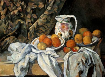 Nature morte avec draperie, vers 1895 - Paul Cézanne