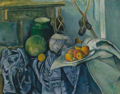 Nature morte avec un pot de gingembre et des aubergines, 1893-94 - Paul Cézanne