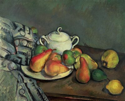 Nature morte avec sucrier et fruits - Paul Cézanne