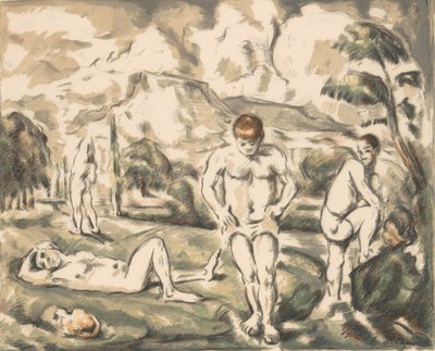 Les grands baigneurs - Paul Cézanne