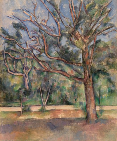 Arbres et route - Paul Cézanne