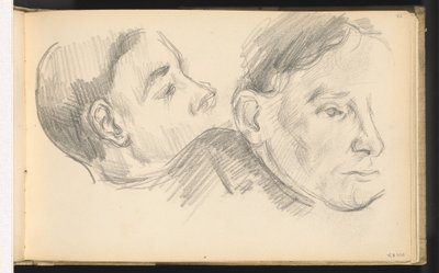 Deux têtes - Paul Cézanne