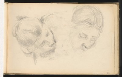 Deux têtes de femmes - Paul Cézanne