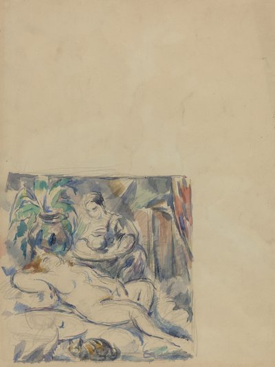 Réveil [verso] - Paul Cézanne