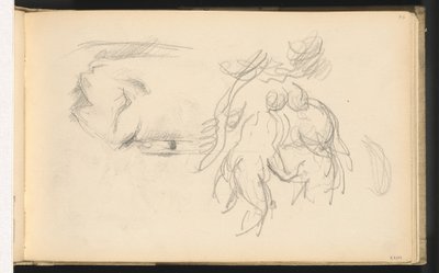 Femmes Baigneuses et un Rouleau de Papier - Paul Cézanne