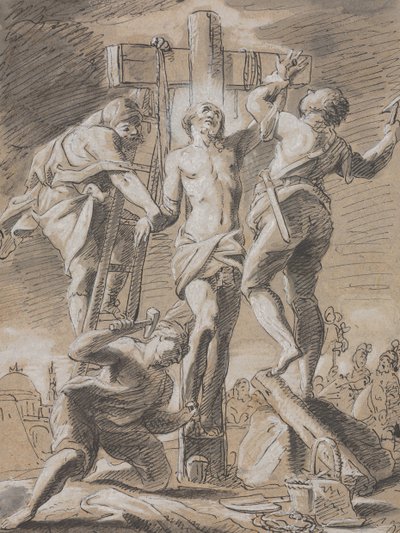 Christ cloué sur la croix, début du 18e siècle - Paul Decker the Younger