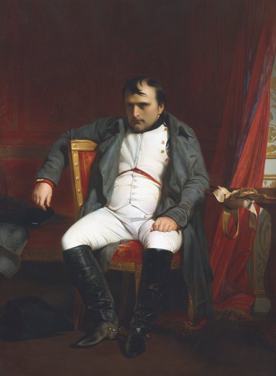 Napoléon à Fontainebleau pendant la première abdication - 31 mars 1814 - Paul Delaroche