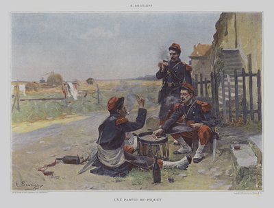 Une Partie de Piquet - Paul Émile Boutigny
