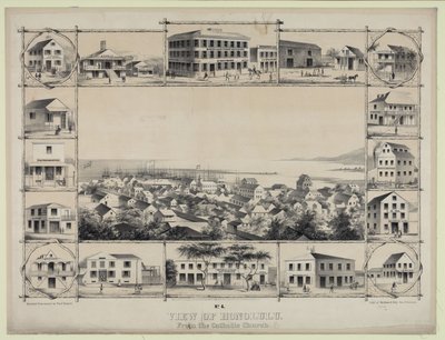 No. 4. Vue de Honolulu. Depuis l