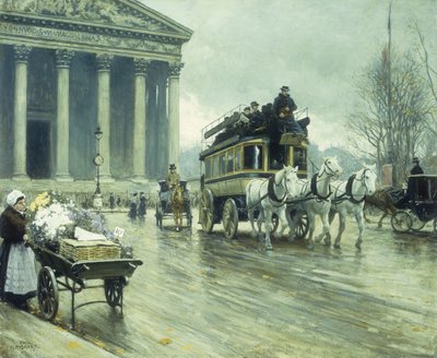 Le Boulevard à la Madeleine, Paris - Paul Fischer
