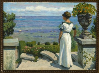 Sur la terrasse - Paul Fischer