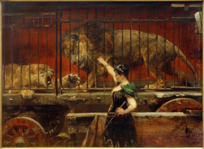 P. Meyerheim, La lionne jalouse - Paul Friedrich Meyerheim