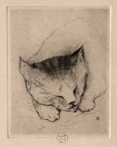 Six gravures : Tête d