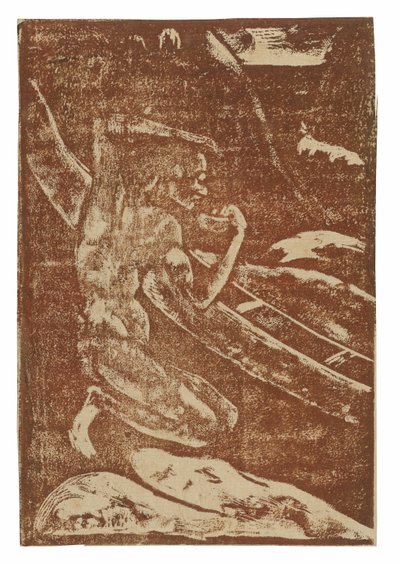 Un pêcheur buvant à côté de son canoë - Paul Gauguin