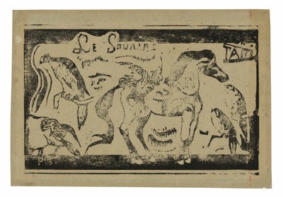 Un Cheval et des Oiseaux, en-tête pour Le sourire - Paul Gauguin
